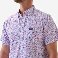 Burlebo Performance Button Up - Old Glory