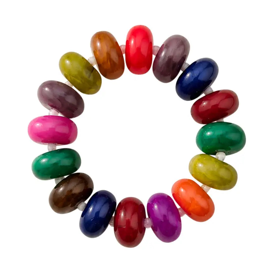 Bora Chunky Stretch Bracelet - Dark Multi