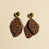Nickel & Suede Leopard Weston - Gold