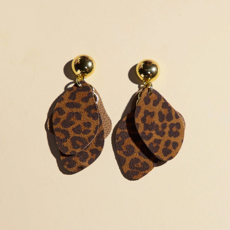 Nickel & Suede Leopard Weston - Gold