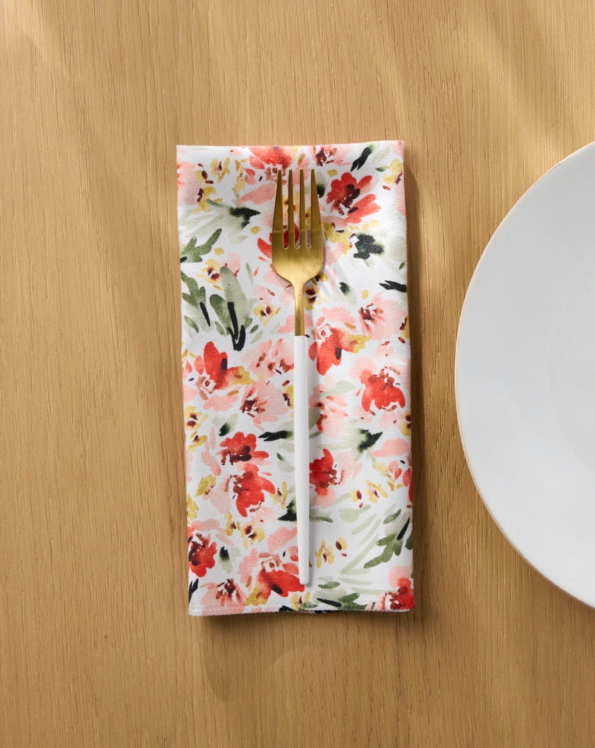 Geometry Painted Garden Dinner Napkin Set