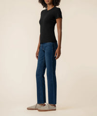 Kut From The Kloth Langley Short Sleeve Rib Top
