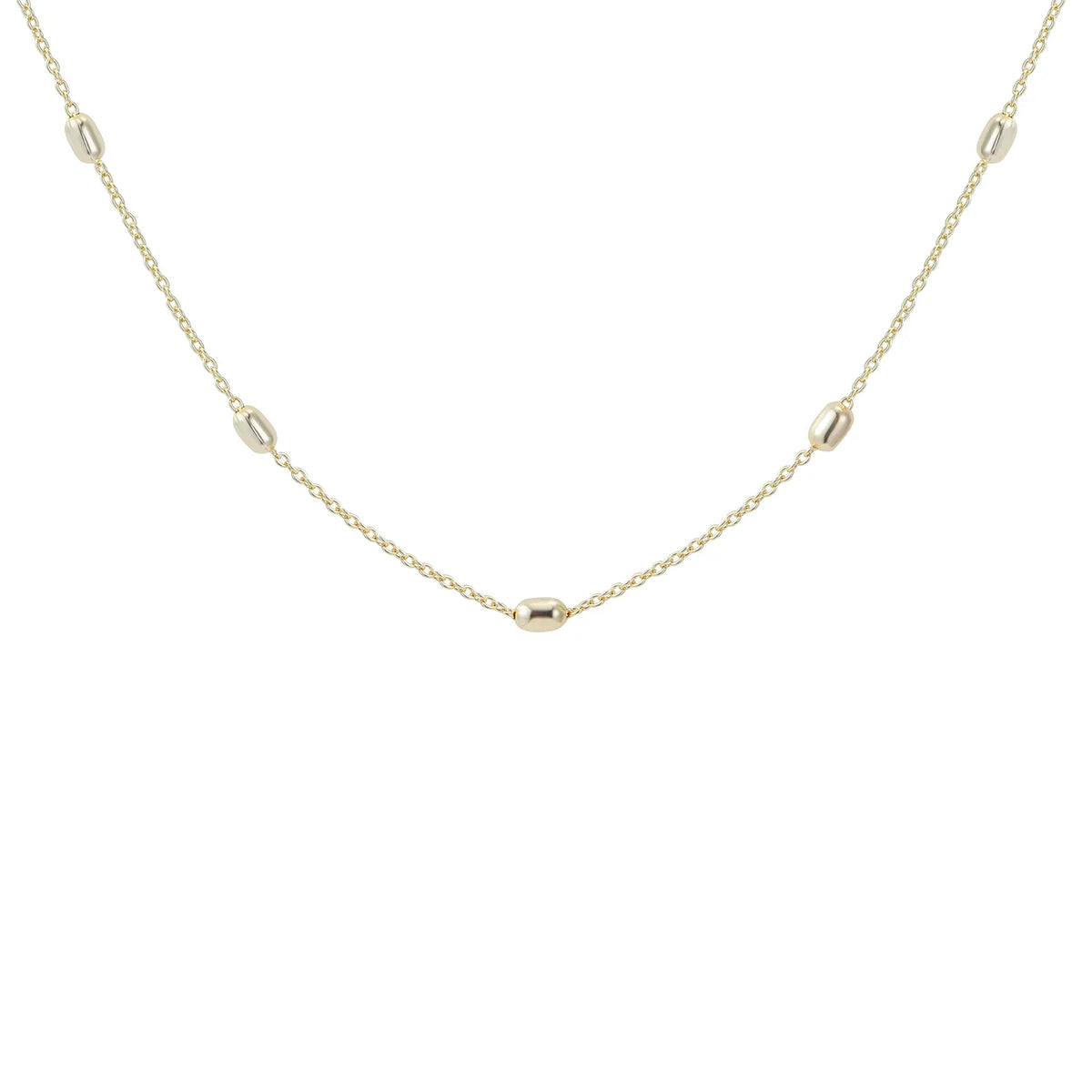 Everyday Beaded Layering Gold Necklace