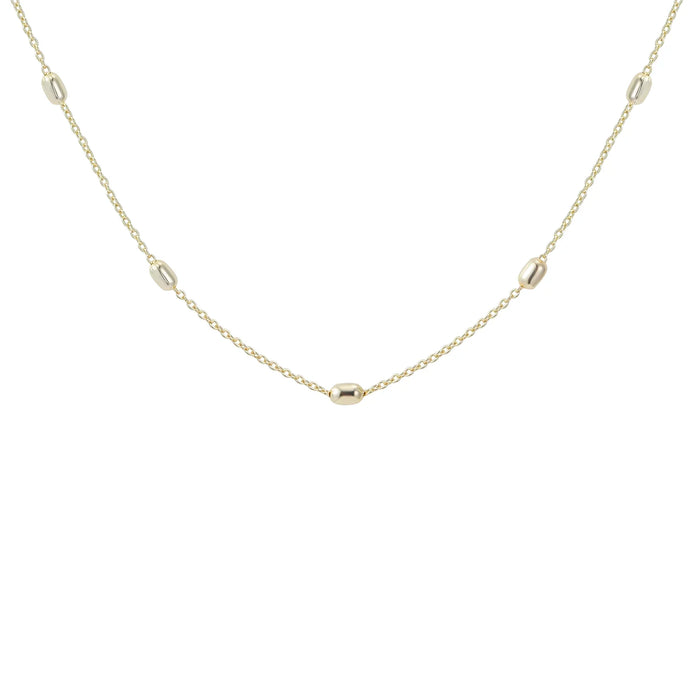 Everyday Beaded Layering Gold Necklace