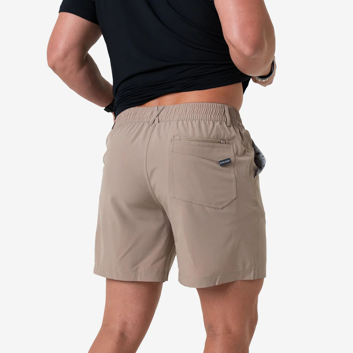 Burlebo Everyday Short - Cobblestone Khaki - Duck Hunt Pocket