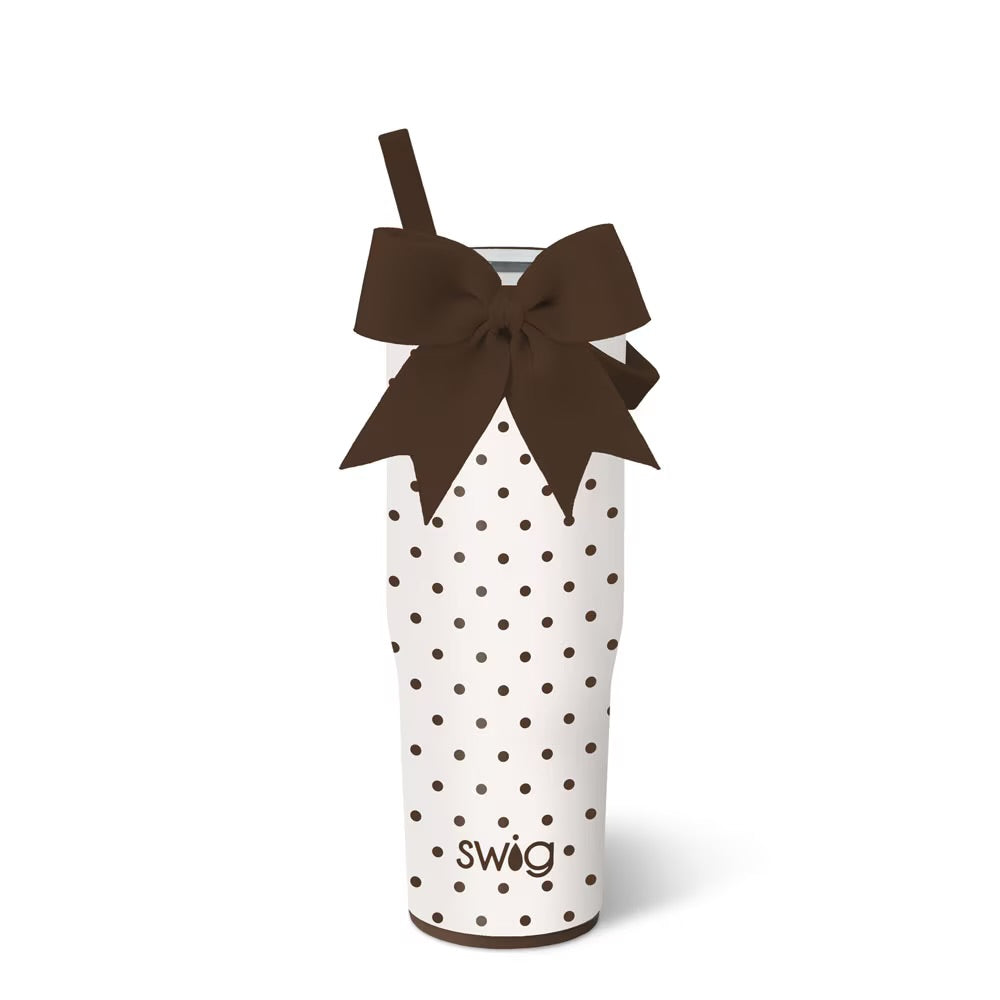Mocha Dots Leakproof To-Go Tumbler 30oz