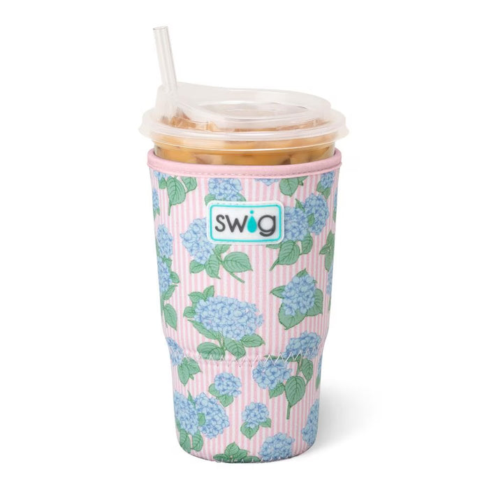 Swig Hydrangeas Iced Cup Coolie - Large