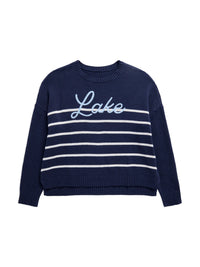 "Lake" Relaxed Fit Sweater Navy