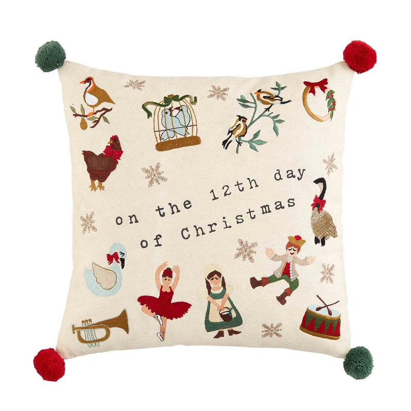 12 Days of Christmas Poem Pillow