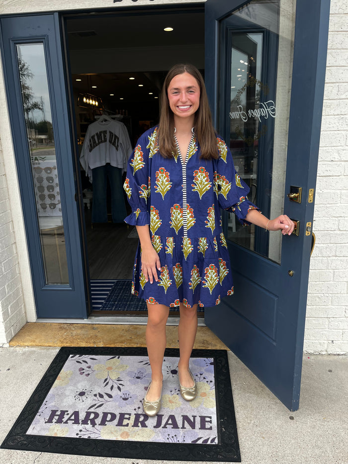 Suzanne V-Neck Dress by THML