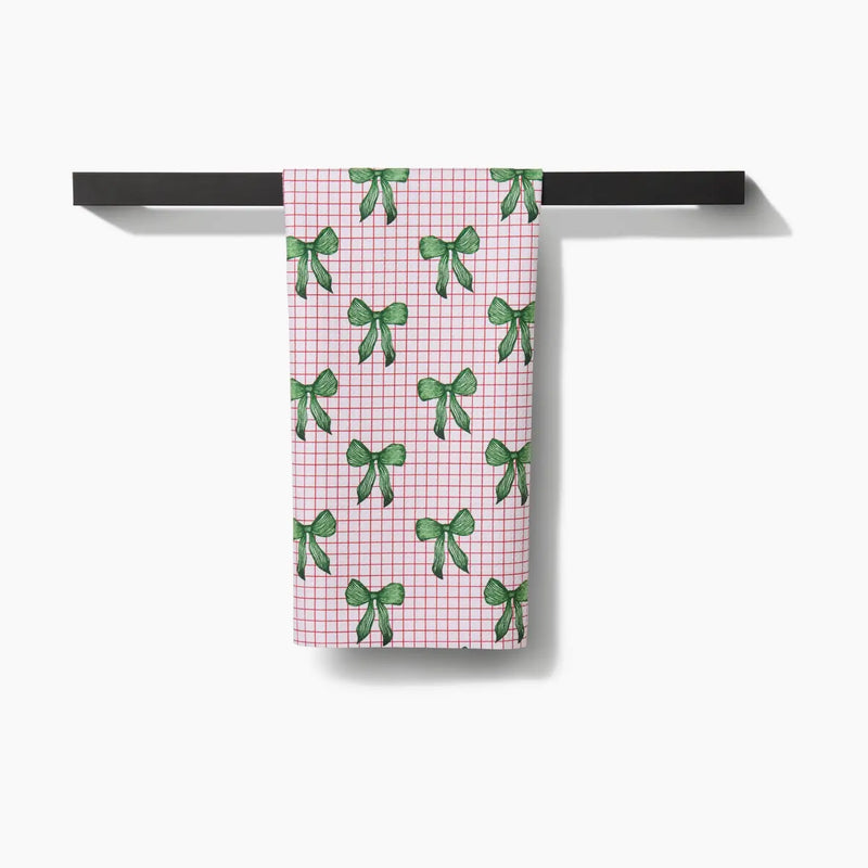 Geometry Ribbon and Cheer Tea Towels