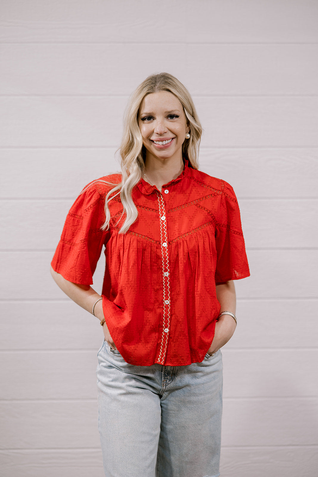 Paige Top - Red by Oh My Stars