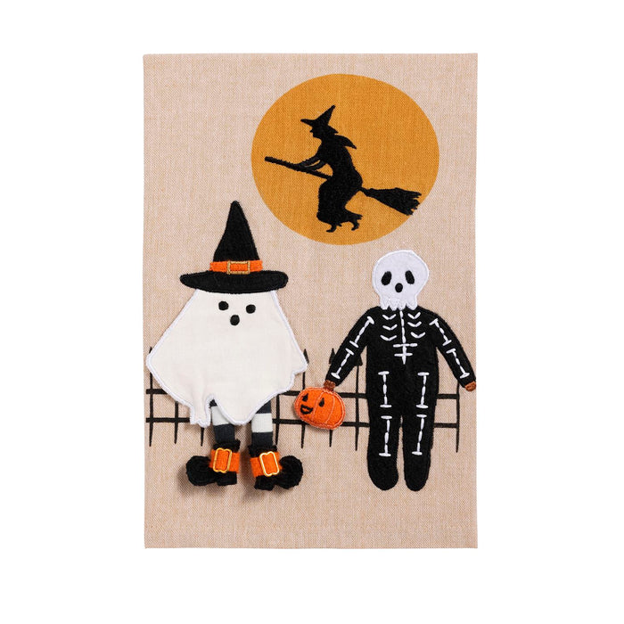 Trick or Treaters Felt Appliqué Towel