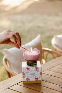 Paddywax Bronzed Gardenia 5.5oz Tulip Glass Candle