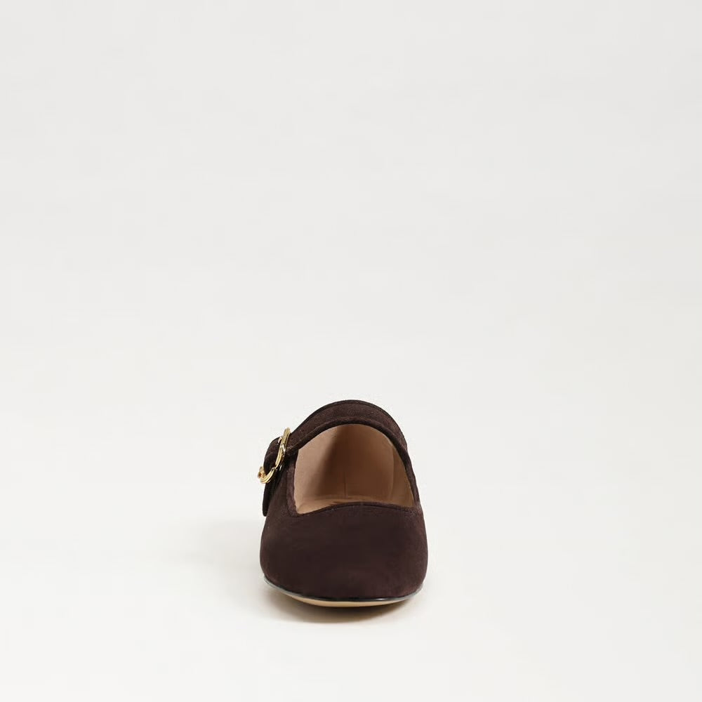 Sam Edelman Michaela Mary Jane Flat, Chocolate Suede
