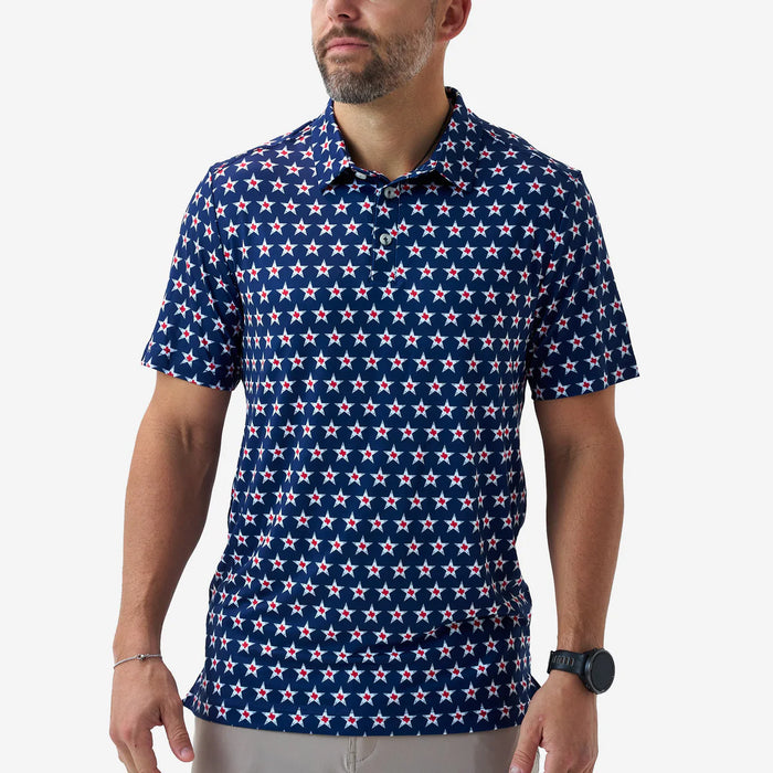 Burlebo Performance Polo - Texas Vintage (Navy)