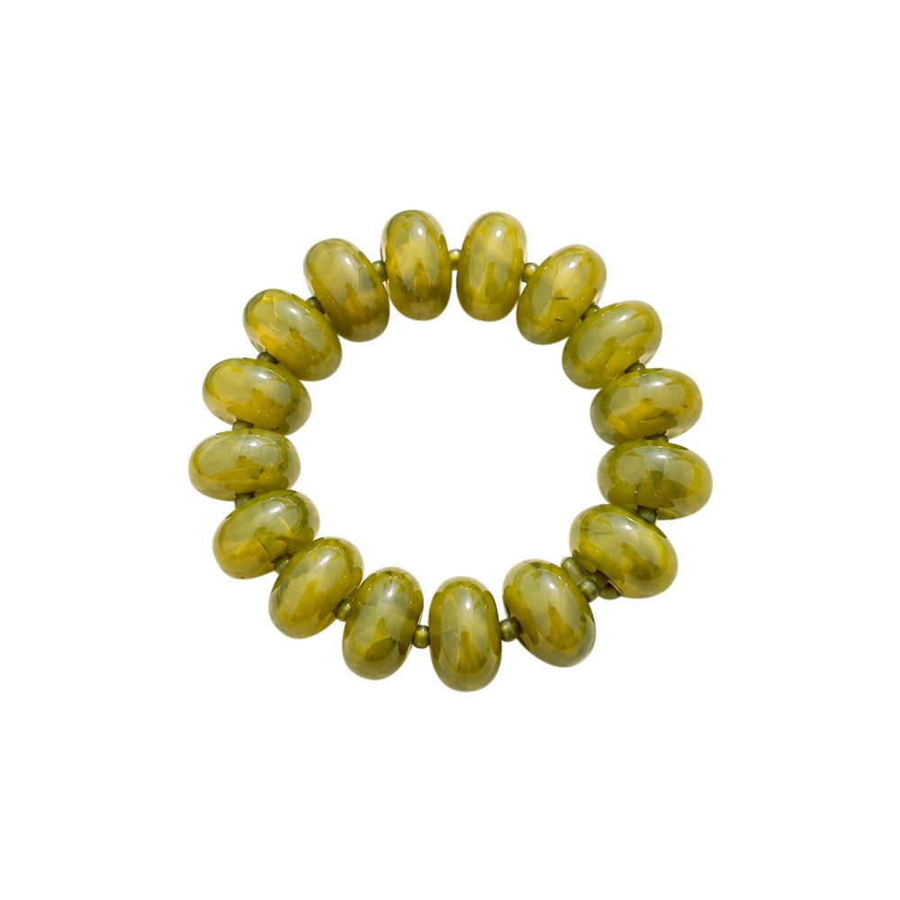 Bora Chunky Stretch Bracelet - Chartreuse
