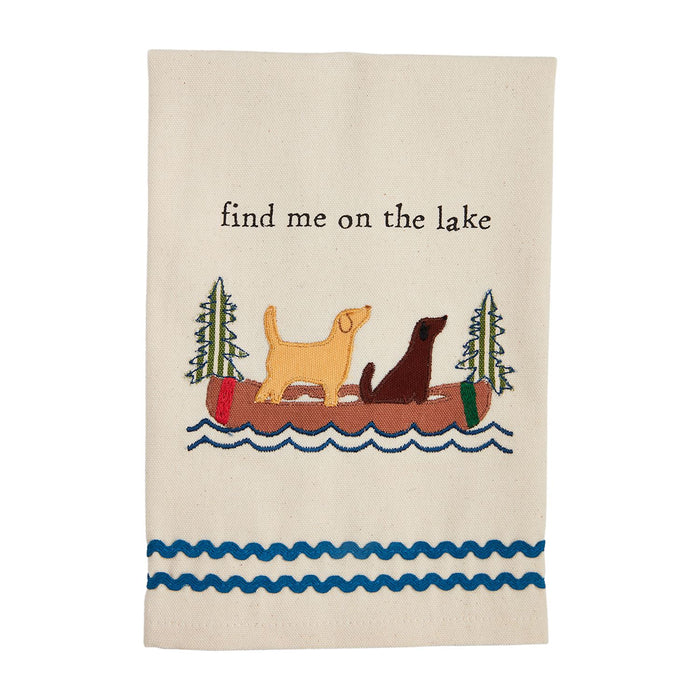 Find Me on the Lake Appliqué Towel