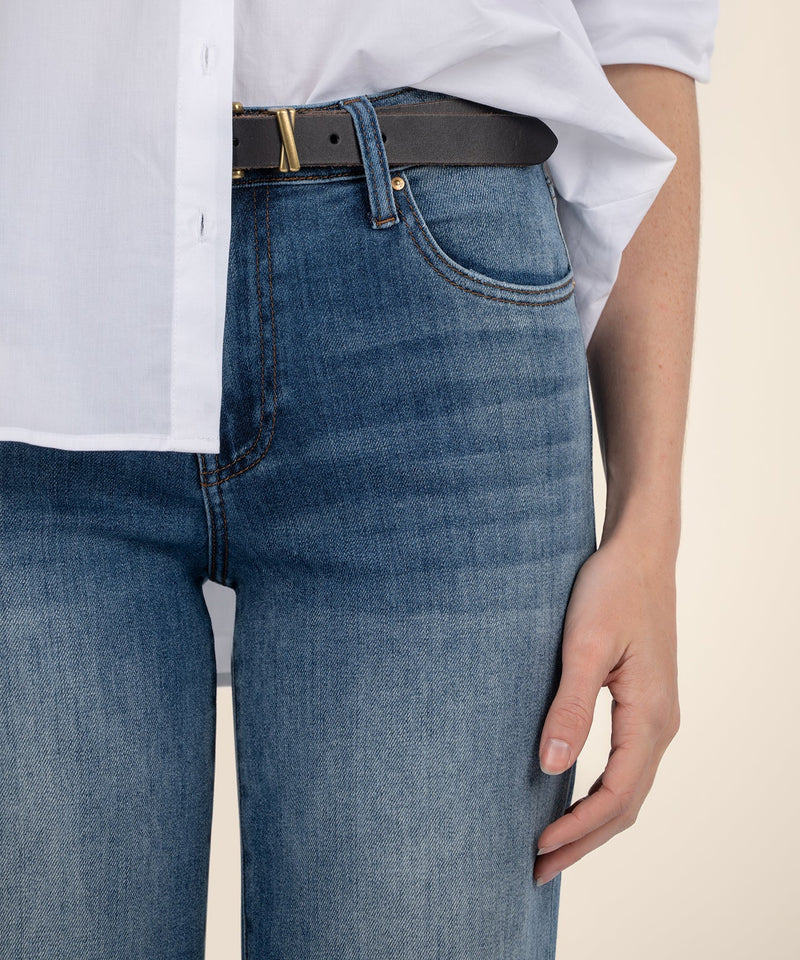Charlotte High Rise Wide Leg Serenity Wash Jeans