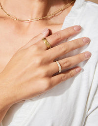 Spartina Tarnish Free Water Resistant Sparkling Avondale Crystal Ring