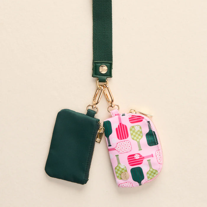 Dynamic Duo Pouch Wristlet - Pickleball Party