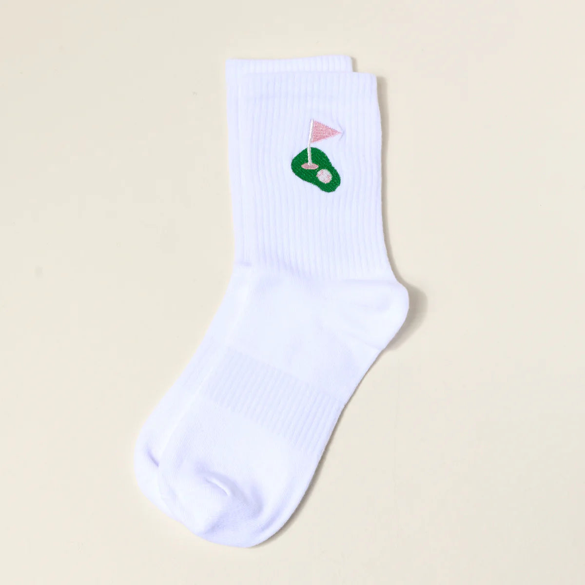 Embroidered Crew Socks