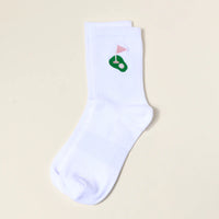 Embroidered Crew Socks