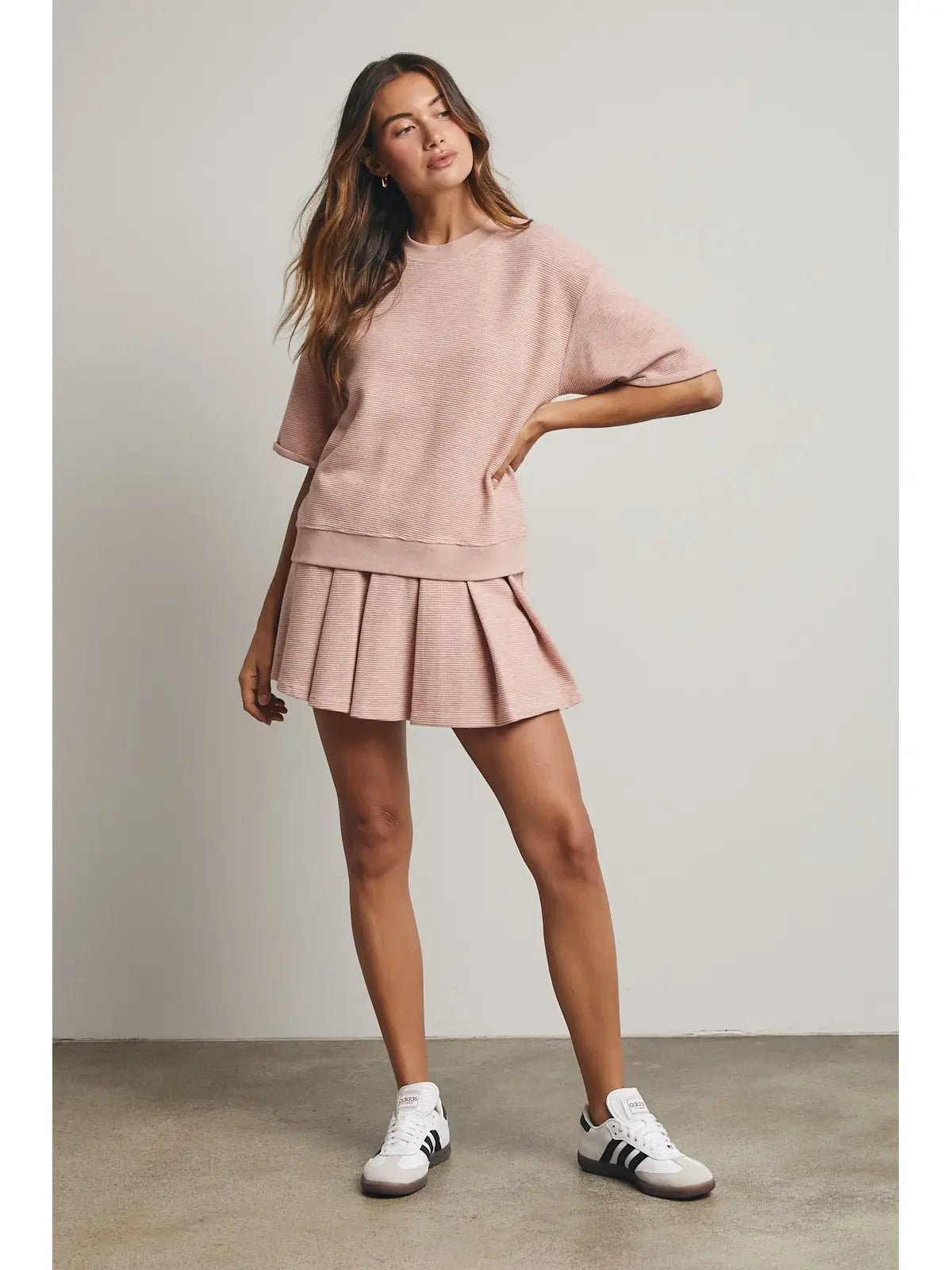 Stacie Waffle Knit Skort