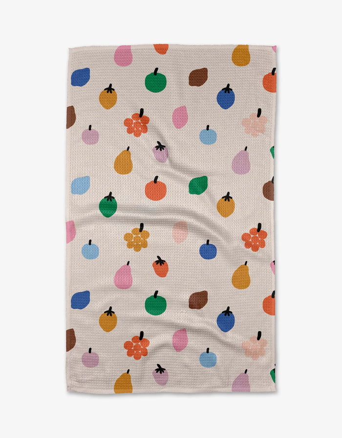 Geometry Fruit Basket Tea Towel