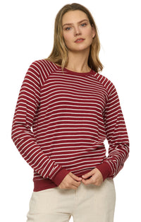 Frannie Reversible Long Sleeve Tee - Berry