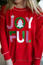 “Joyful” Holiday Red Sweatshirt
