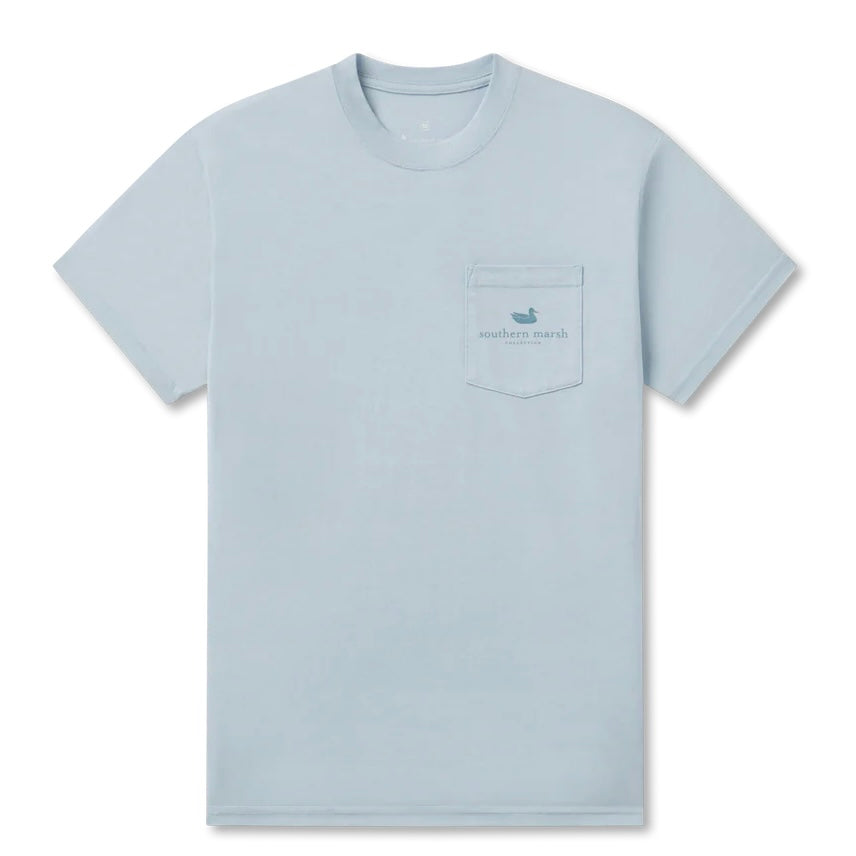 Southern Marsh Sea Wash Tee - Retro Duck Originals, Mist