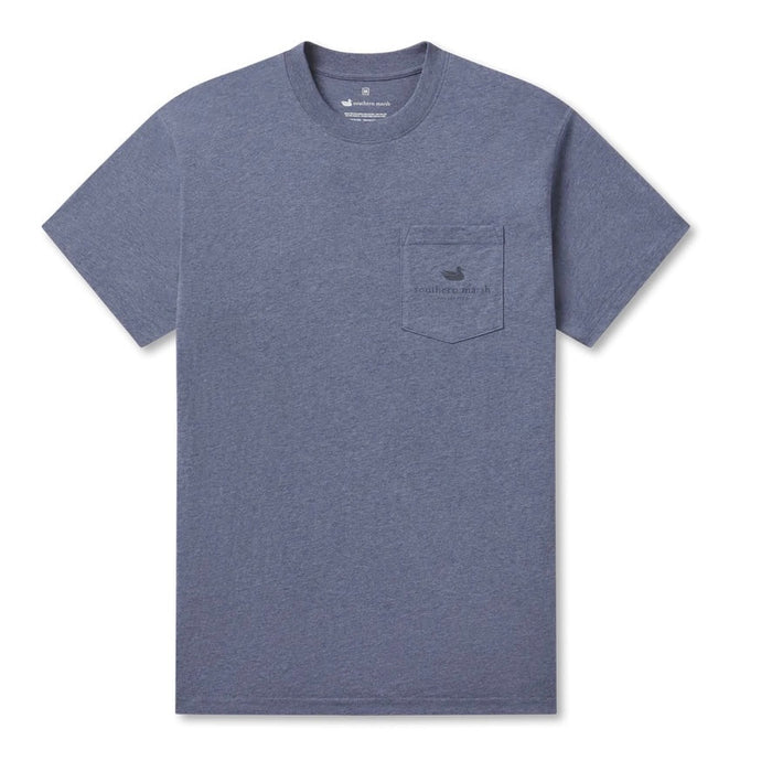 Southern Marsh Fly Wader Tee in Washed Slate