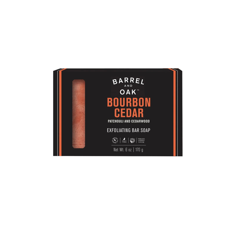 Barrel & Oak Bourbon Cedar Exfoliating Bar Soap