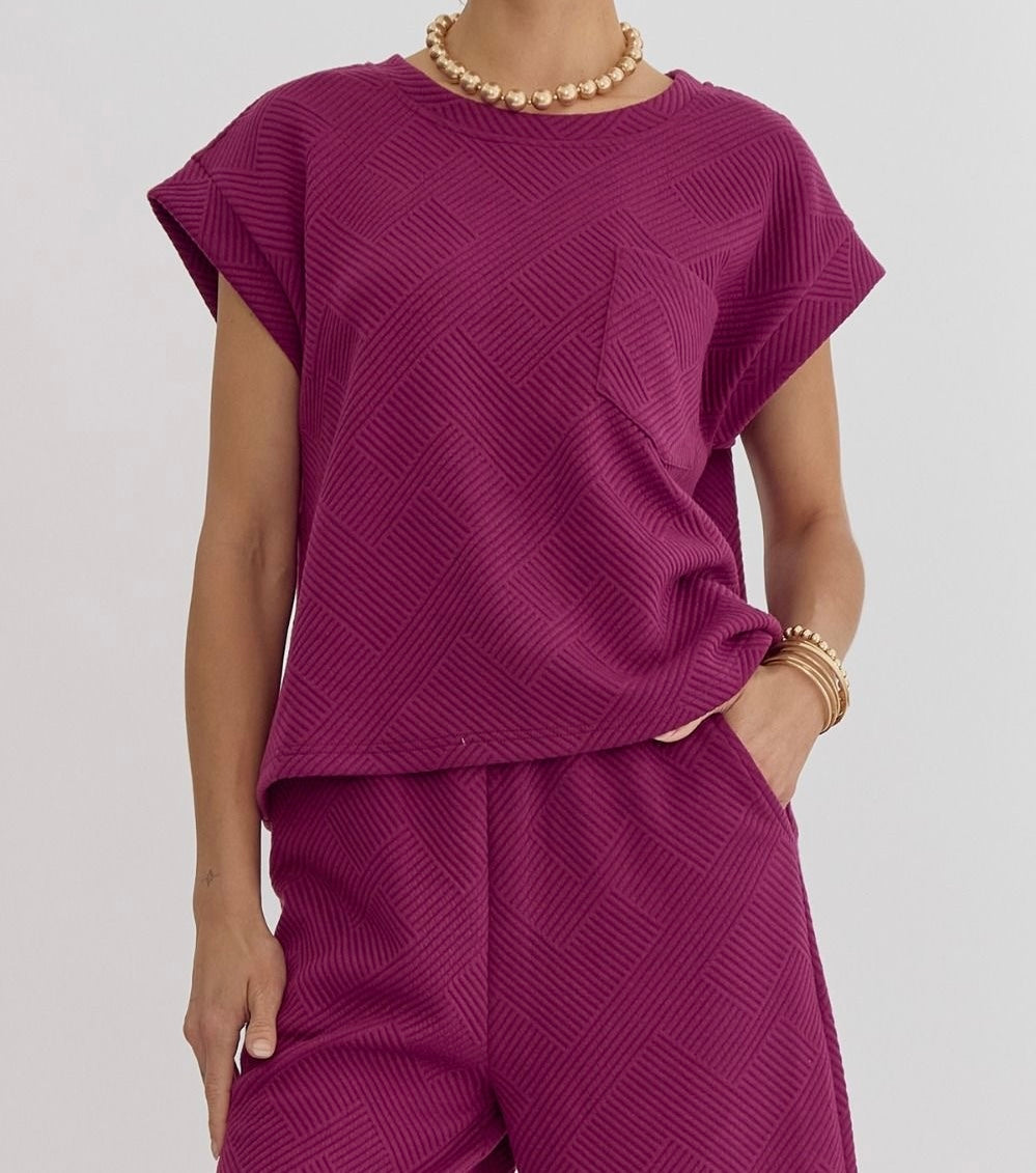 Agnes Plum Top