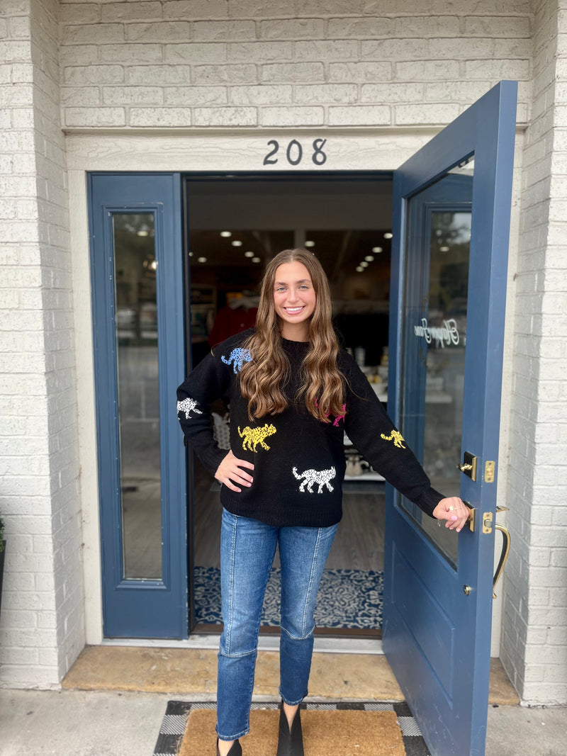 Hailey Cheetah Print Sweater