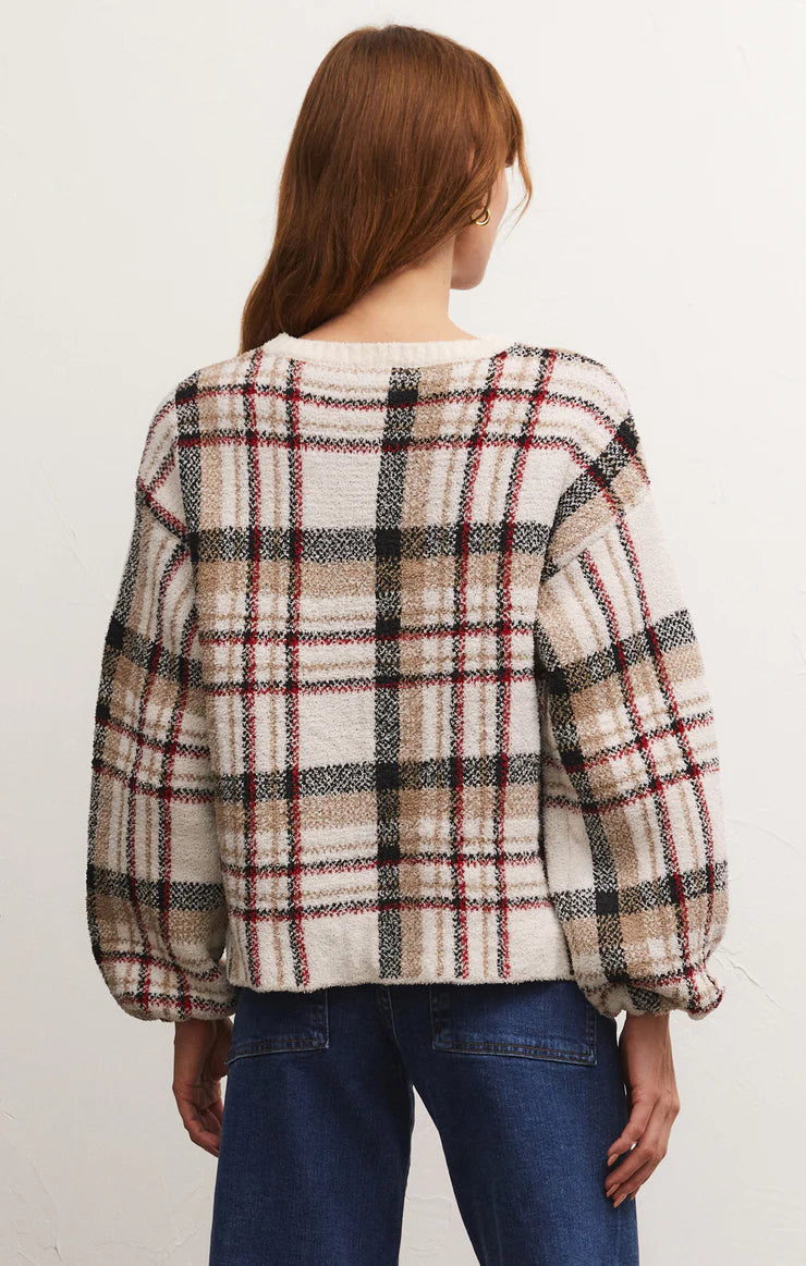 Z Supply Solange Plaid Sweater
