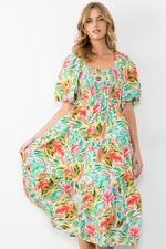 Ariel Floral Print Dress