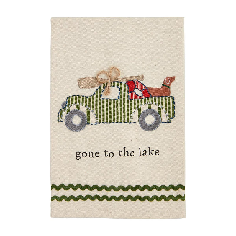 Gone to the Lake Appliqué Towel