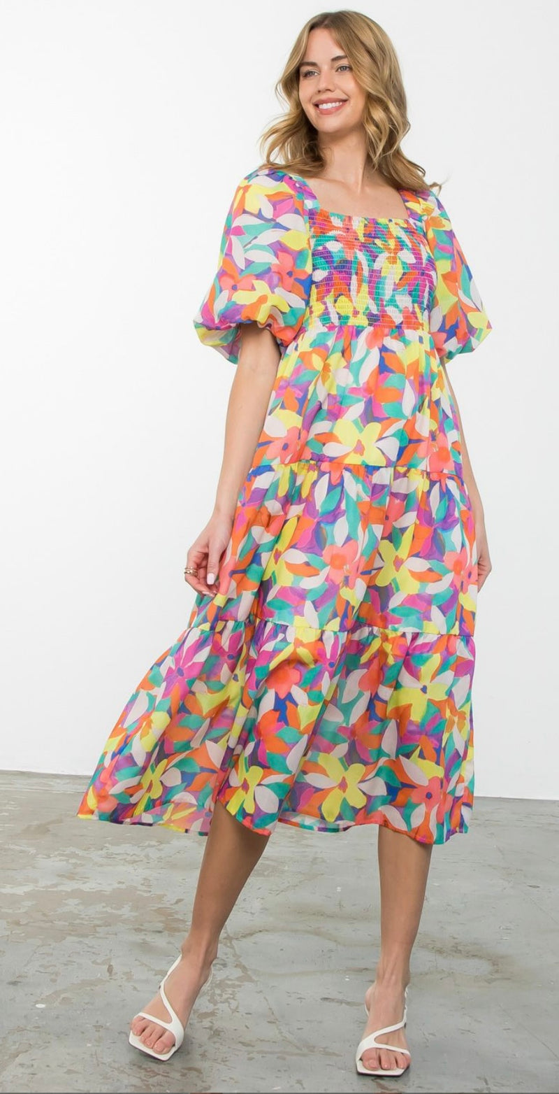 Lanie Floral Print Dress