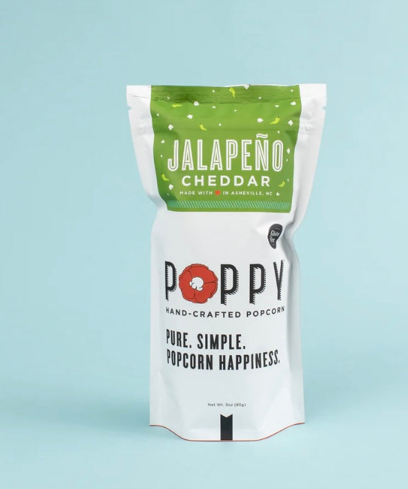 Jalapeño Cheddar Poppy Popcorn