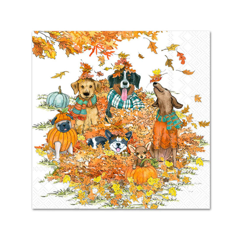 Autumn Dogs Napkin