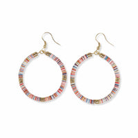 Fonda Multi Mixed Hoop Earrings in Coastal