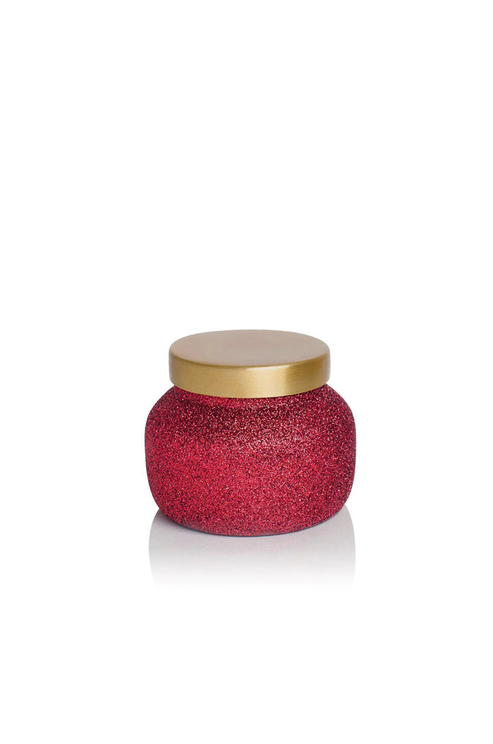 Capri Blue Volcano Red Glitter Jar 8oz