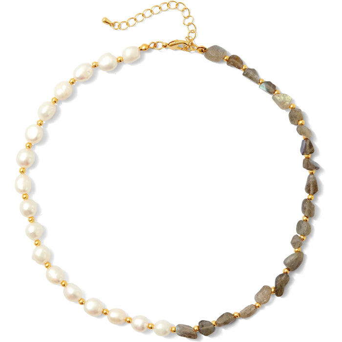 Signature Pearl and Stone Necklace
