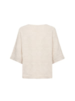 Kanita 3/4 Sleeve Cream Sweater