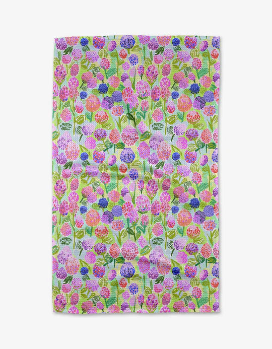 Geometry House Spring Clovers Tea Towel