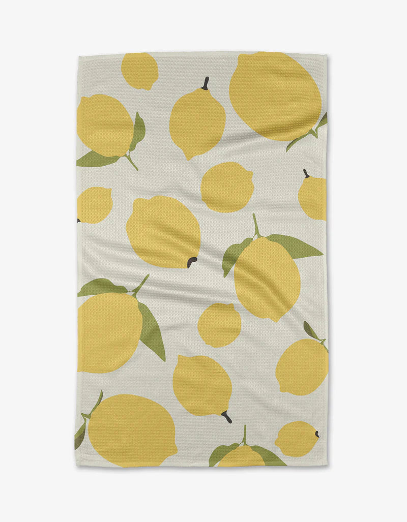 Geometry House Sunny Lemons Tea Towel