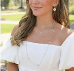 Enamel Cross Station Necklace