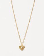 SLV Necklace 18” - Heart of Gold/Heart